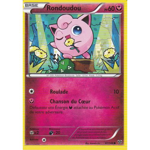 Carte Pokemon - Rondoudou - 87/146 - Edition X Et Y - Version Francaise -