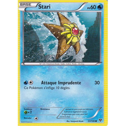 Carte Pokemon - Stari - 33/146 - Edition X Et Y - Version Francaise