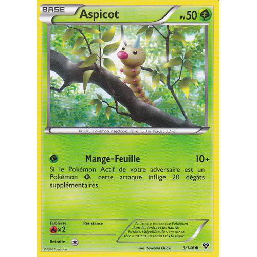 Carte Pokemon - Aspicot - 3/146 - Edition X Et Y - Version Francaise -