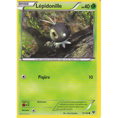 Carte Pokemon - Lepidonille - 15/146 - Edition X Et Y - Version Francaise -