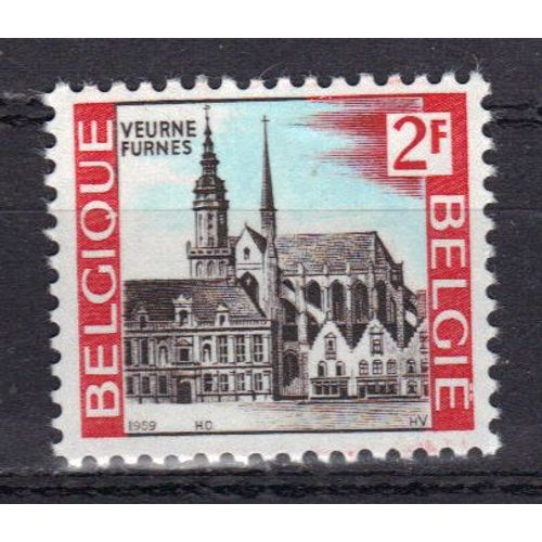 Belgique 1969 : Furnes - Timbre 2 F. Rouge, Bleu Et Sépia Neuf **
