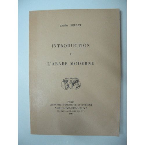 Introduction À L'arabe Moderne