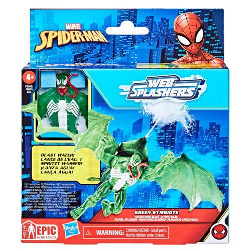 Spiderman Marvel Spider-Man Epic Hero Series Web Splashers Green Symbiote Hydro-Ailes