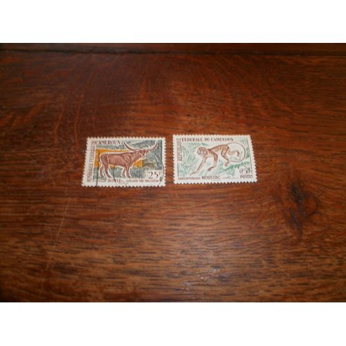 2 Timbres Du Cameroun N°339 Et 351 Avec Charnière. (1962 - 1964).