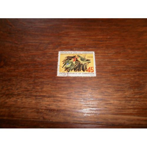 Timbre Du Cameroun Oblitéré N°535 Y&t.  (1972).  Oiseaux.