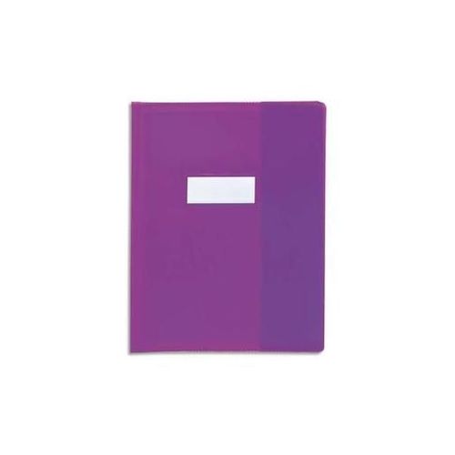 Clairefontaine  Protège-Cahier Grain Cuir 20/100ème 24x32 Violet