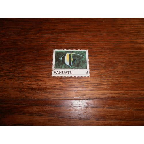 Timbre De Vanuata Oblitéré Sans Charnière.  Poisson.