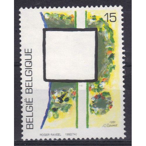 Belgique 1992 : Tableau : "Magie Blanche N° 6", De Roger Raveel - Timbre 15 F. Multicolore Neuf **