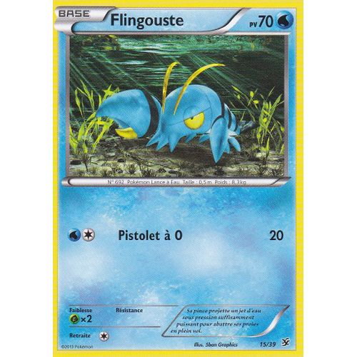Carte Pokemon - Flingouste - 15/39 - Bienvenue A Kalos - Edition X Et Y -