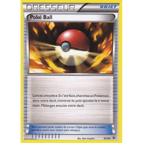 Carte Pokemon  Dresseur Objet - Poke Ball 35/39 - Bienvenue A Kalos - Edition X Et Y -