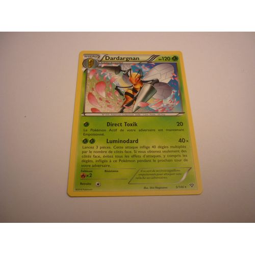 Carte Pokemon Francaise Non Brillante Serie Xy Dardargnan 120pv 5/146