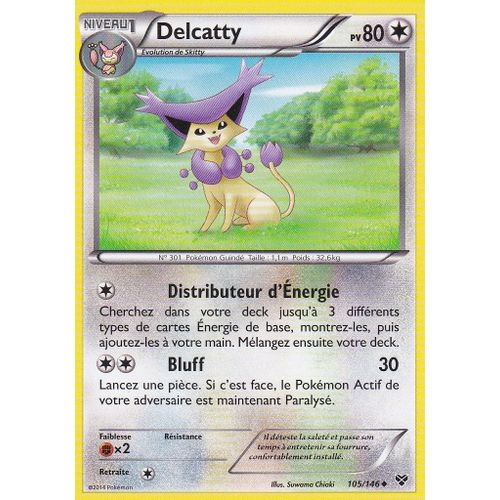 Carte Pokemon - Delcatty - 105/146 - Edition X Et Y -