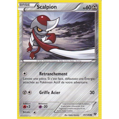 Carte Pokemon - Scalpion - 81/146 - Edition X Et Y -