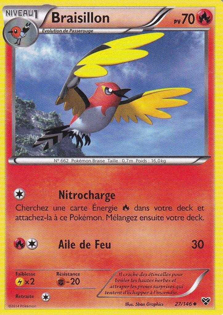 Carte Pokemon Braisillon 27 146 Edition X Et Y Rakuten