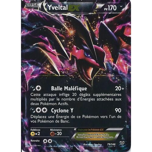 Yveltal-Ex 170pv - 79/146 Set De Base X&y