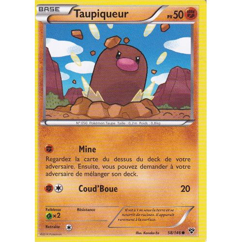 Carte Pokemon - Taupiqueur - 58/146 - Edition X Et Y -