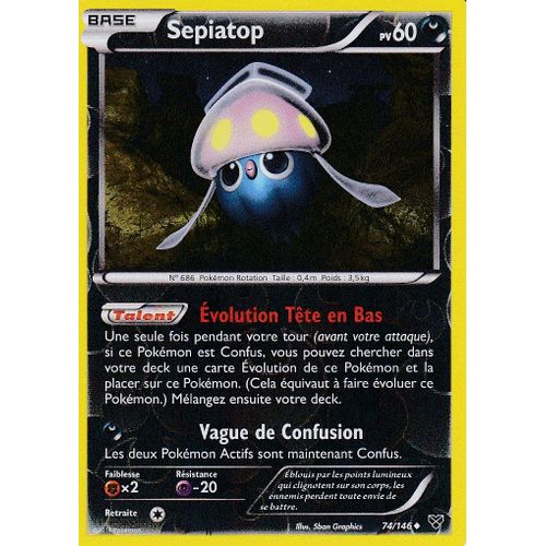 Carte Pokemon - Sepiatop - 74/146 - Reverse - Edition X Et Y -
