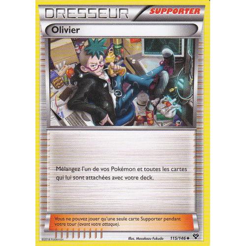 Carte Pokemon - Dresseur Supporter - Olivier - 115/146 - Edition X Et Y -