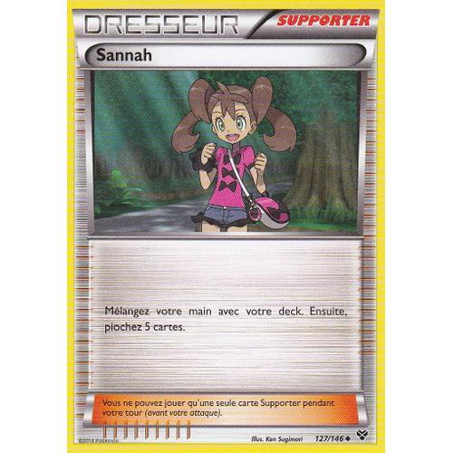 Carte Pokemon - Dresseur Supporter - Sannah 127/146 - Edition X Et Y -