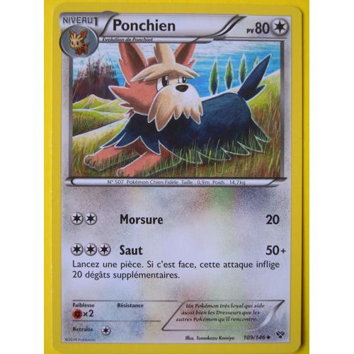 Carte Pokemon Ponchien 109/146 Xy Francaise (Série X Et Y )