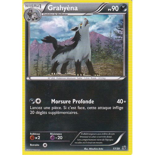 Carte Pokemon - Grahyena - 17/39 - Bienvenue A Kalos - Edition X Et Y -