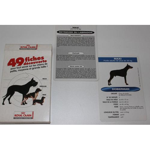 49 Fiches Decouverte Royal Canin