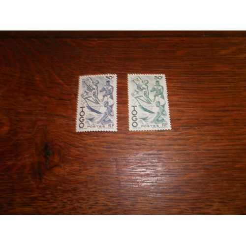 2 Timbres Du Togo N°237 Et 238 Y&t.  (1947). Le Manioc