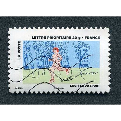 Timbre France Année 2013 Oblitéré Le Timbre Fête L'air - Souffle Du Sport