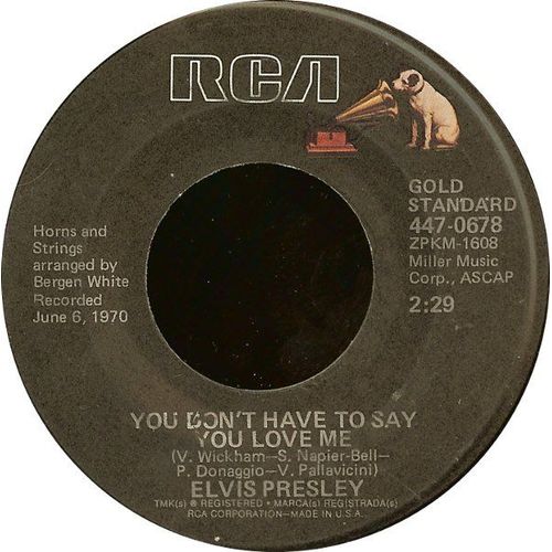 You Don't Have To Say You Love Me / Patch It Up