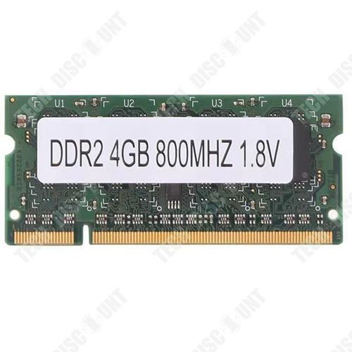 TD® Carte mémoire pour ordinateur portable PCB DDR2 4GB 800Mhz PC2 6400 Carte mémoire pour ordinateur portable SODIMM 1.8V