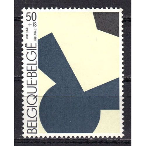 Belgique 1984 : Inauguration Du Musée D'art Moderne À Bruxelles : "Rythme N° 6" De Jo Delahaut - Timbre 50 F. + 13 F. Multicolore Neuf **