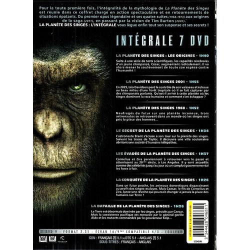 La Planète Des Singes : L'intégrale 7 Films - Pack