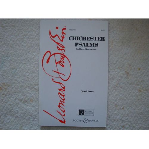 Chichester Psalms (In Three Movements) De Leonard Bernstein