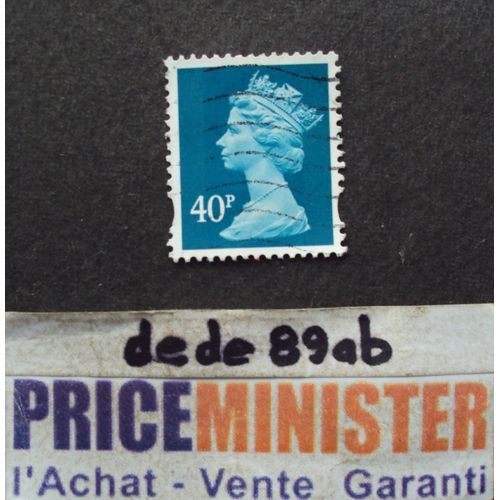 Royaume-Uni..  40p Reine Elisabeth I I (Type A.Machin) Oblitéré.