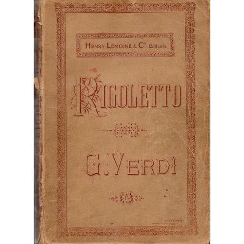 Rigoletto Version Française Chant Et Piano