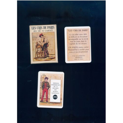 LES CRIS DE PARIS 54枚のカード Vintage Les Cris de Paris Jeu De 54 Cartes, Grimaud France