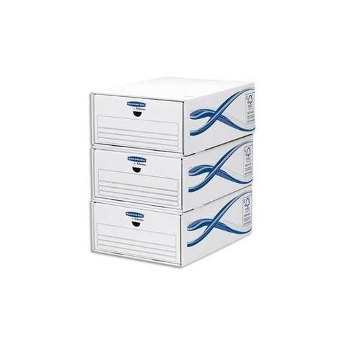Fellowes Lot De 5 Tiroirs De Rangement Basique En Carton, Juxtaposables Et Superposables, Pour Format A4