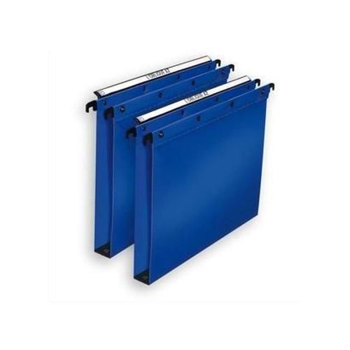 L'oblique Az Oblique Az Pack 10 Dossiers Suspendus Polypro Fun 330, Fond 15mm Bleu Pour Tiroir