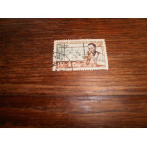 Timbre Oblitéré D'afrique Occidentale Française N°48 Y&t .  (1953). Laboratoire Médical.