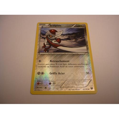 Carte Pokemon Francaise Reverse Serie Xy Scalpion 81/146