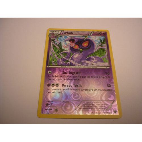 Carte Pokemon Francaise Reverse Serie Xy Arbok 48/146