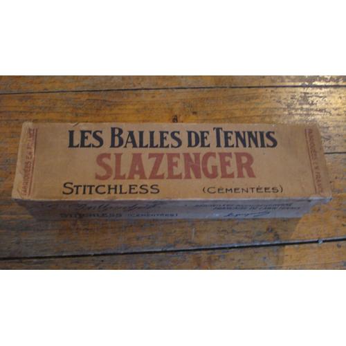 Ancienne Boite Balles De Tennis Slazenger,Ca 1950/Vintage Slazenger Tennis Balls Box.