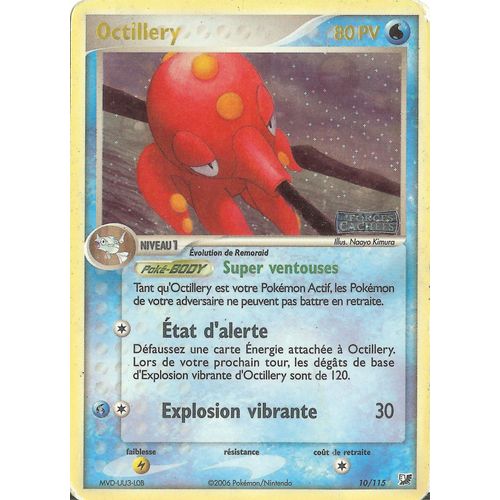 Octillery 80 Pv "Forces Cachées" 10-115 - Carte Alternate Holo Française