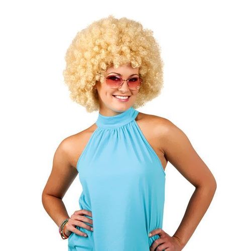 Perruque Afro Wig Blonde Femme