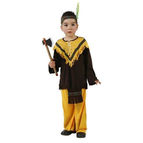 Déguisement D'indien Marron Enfant Taille 10/12 Ans