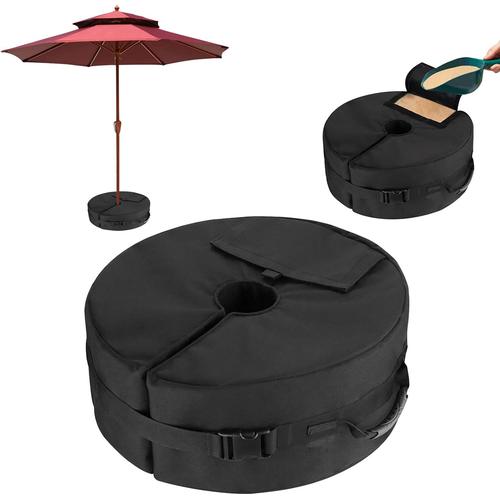 Pieds de Parasols Sac de Poids Sac Lestage 18 Amovible Parasol Rond de Plage Patio Base de Lestage de Parasol Sac de Poids de Base pour Parapluie Jardin Résistant Auvent Support de Sable