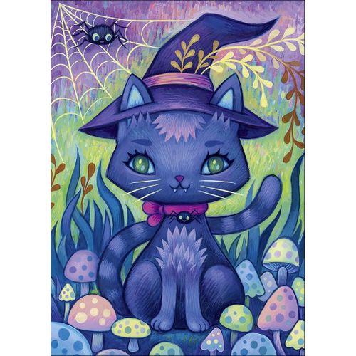 Chat Sorcière - Puzzle 1000 Pièces