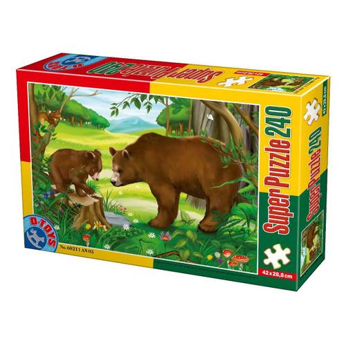 Animaux Sauvages - Ours - Puzzle 240 Pièces