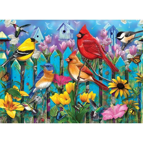 Puzzle Pièces Xxl - Sur La Barrière - Puzzle 500 Pièces
