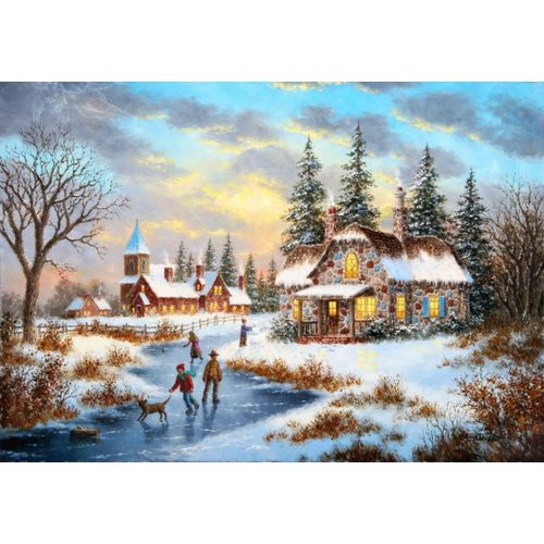 Dennis Lewan - A Mid-Winter's Eve - Puzzle 1000 Pièces